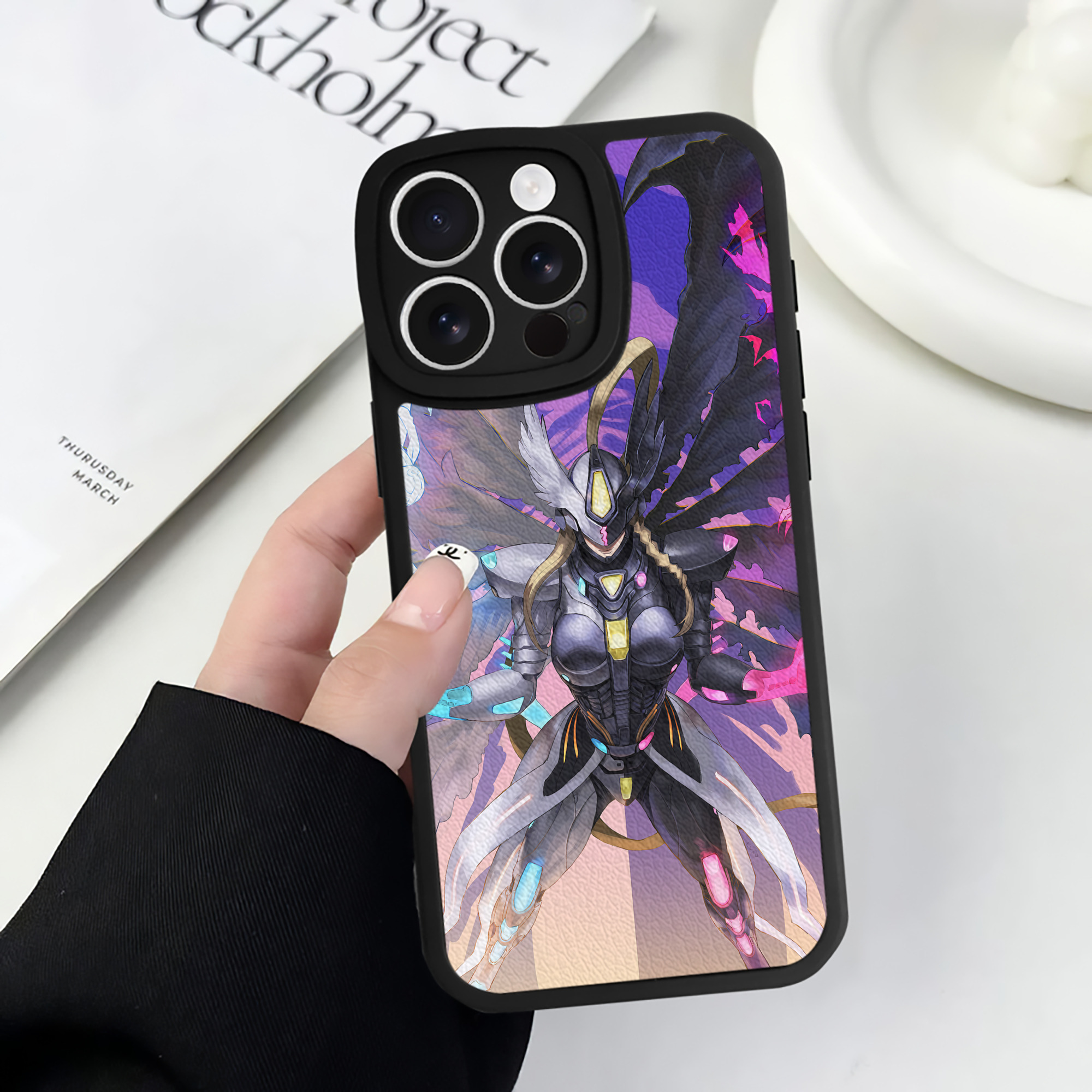 （画像用） Digimon デジタルモンスター/デジモン 【iPhone 16シリーズ対応】シリコンスマホケース（レザー調） 材質：シリコン